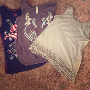 Three little girls fashion tops